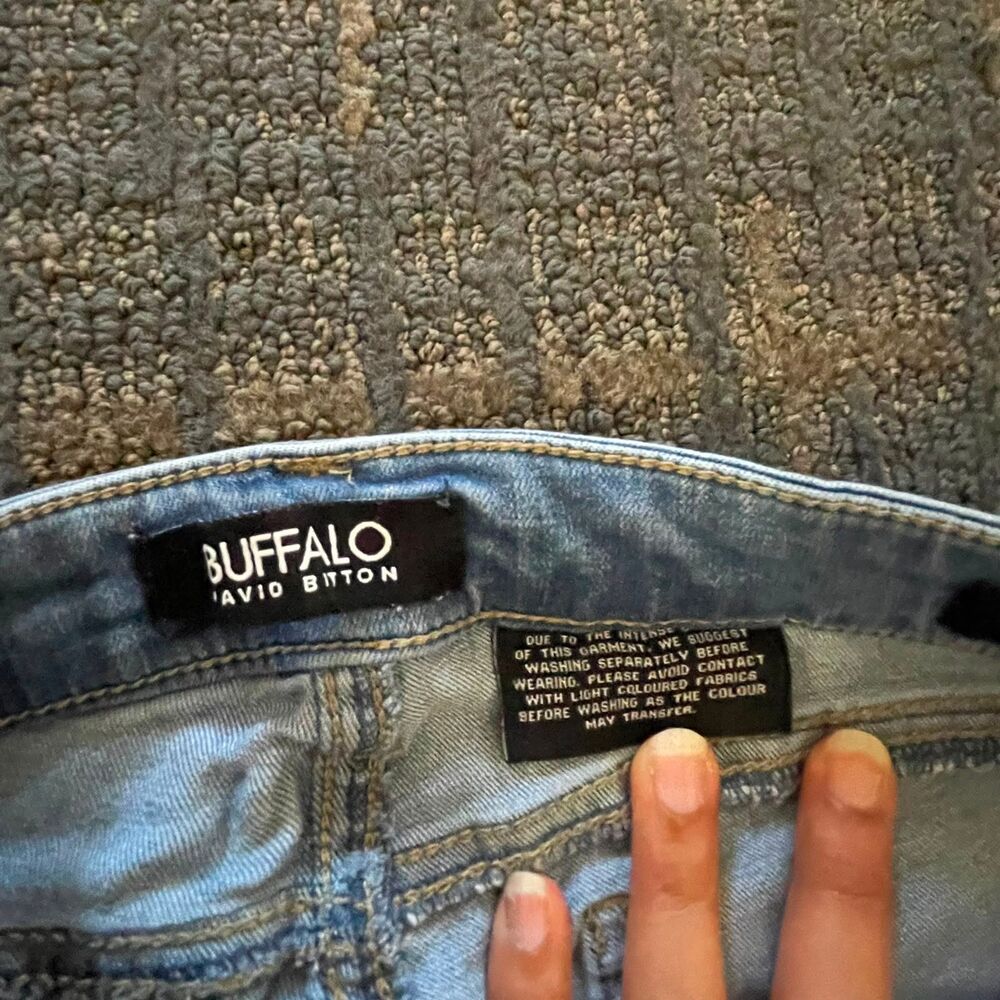 Buffalo David Bitton Womens 2/26 Aubrey Mid Rise Super Soft Capri Jeans Blue - Picture 6 of 11